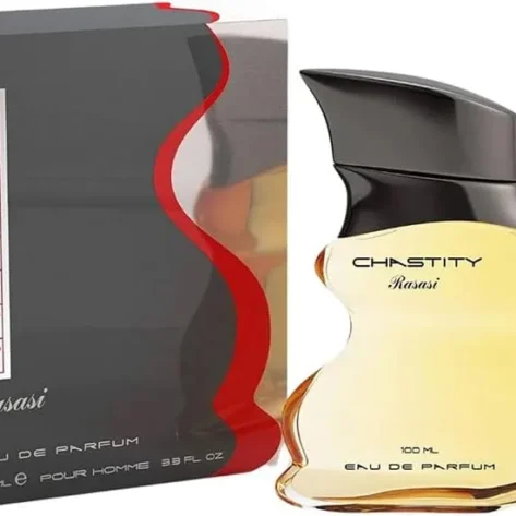 Rasasi Chastity Pour Homme Eau De Parfum Spray for Men – 100ml (3.4 oz) | Fresh Citrus & Spicy Musk Fragrance