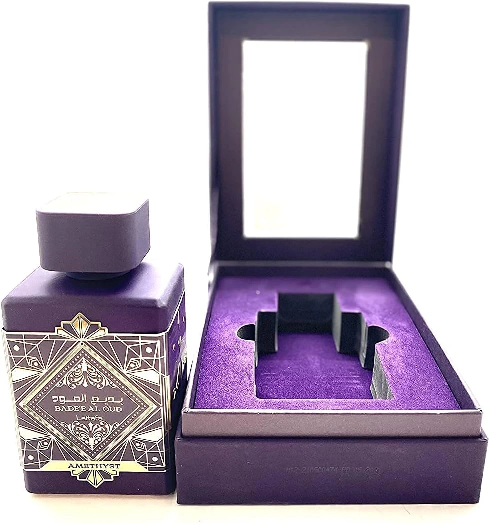 Lattafa Bade'e Al Oud Amethyst Eau De Parfum Spray for Men & Women – 100ml (3.4 oz) | Premium Rose, Vanilla & Oud Perfume - Image 2
