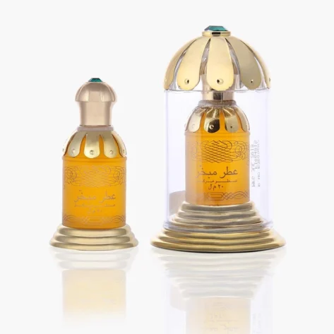 Rasasi Attar Mubakhar Concentrated Perfume Oil (Attar) – 20ml (0.6 oz) | Alcohol-Free Smoky Woody Arabian Oil