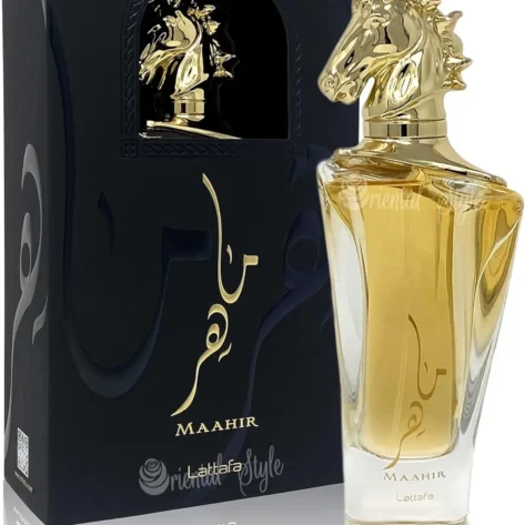 Lattafa Maahir Gold Edition Eau De Parfum Spray – 100ml (3.4 oz) | Premium Amber Floral Unisex Perfume