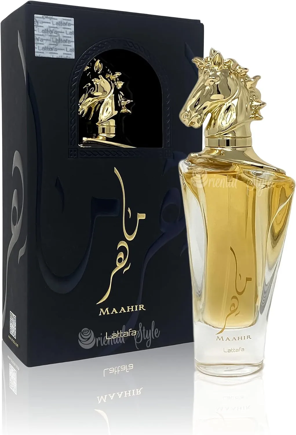 Lattafa Maahir Gold Edition Eau De Parfum Spray – 100ml (3.4 oz) | Premium Amber Floral Unisex Perfume