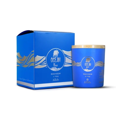 Nabeel Ocean Blue Bakhoor 75g – Long Lasting Fresh Aquatic Arabic Incense for Home & Majlis