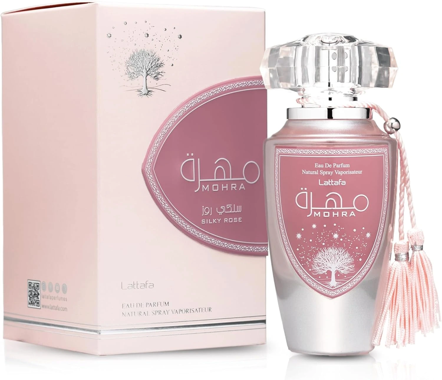 Lattafa Mohra Silky Rose Eau de Parfum 100ml | Long Lasting Soft Rose Perfume for Women UAE - Image 4