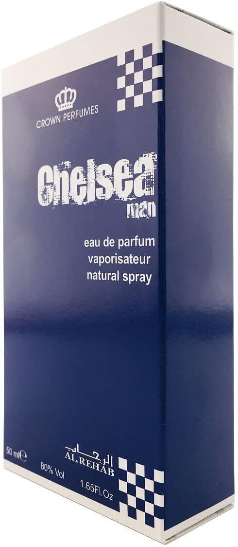 Al-Rehab Chelsea Man Eau de Parfum 50ml – Green Floral Oud & Amber Perfume for Men - Image 2