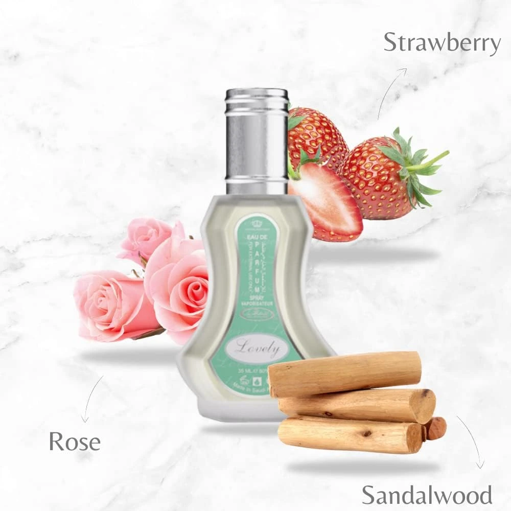 Al Rehab Lovely Eau de Parfum 35ml – Fresh Citrus, Floral & White Musk Unisex Perfume - Image 3