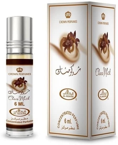 Al Rehab Choco Musk Concentrated Perfume Oil 6ml – Chocolate Vanilla Unisex Roll-On