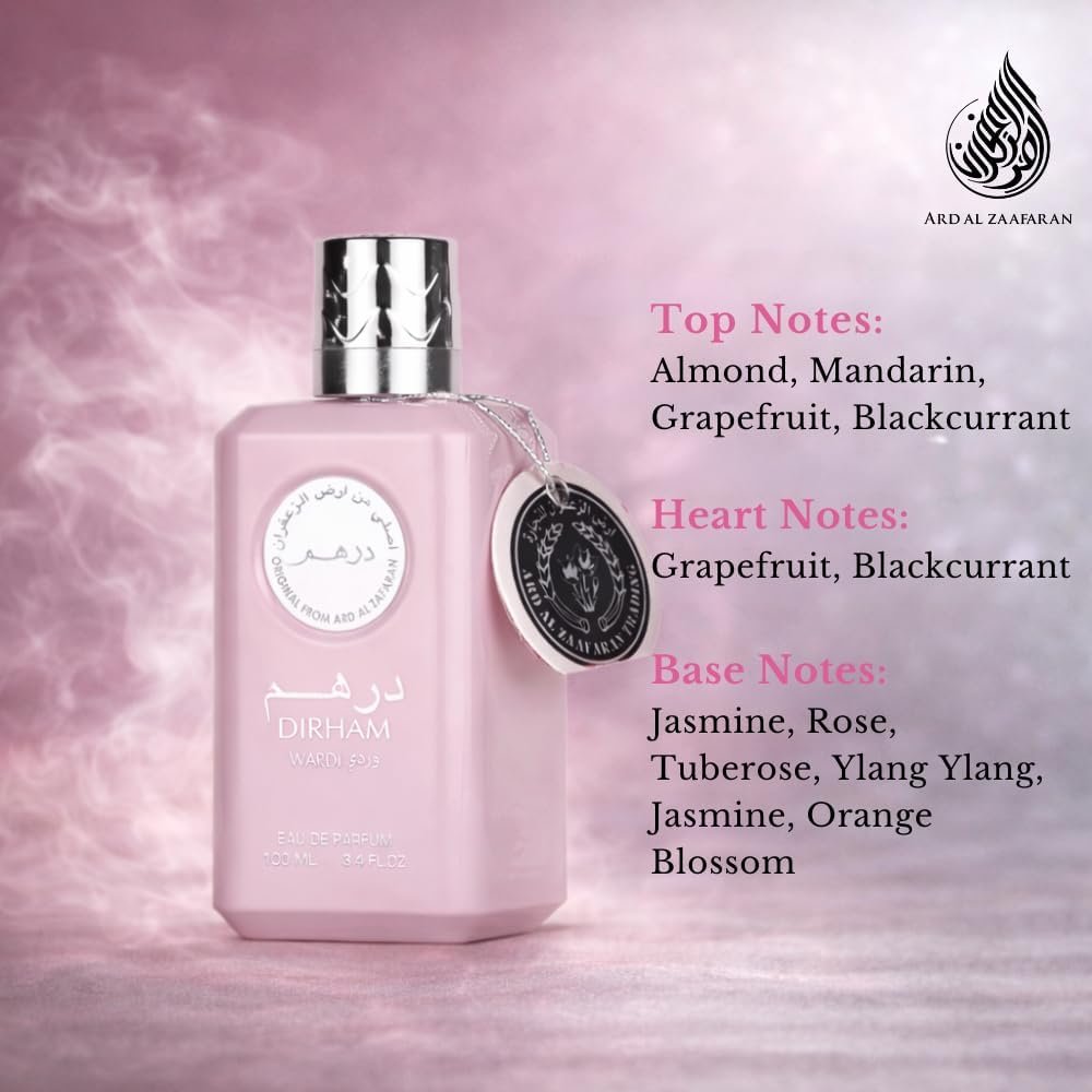 Ard Al Zaafaran Dirham Wardi Eau de Parfum 100ml – Sweet Fruity Floral Perfume for Women - Image 3