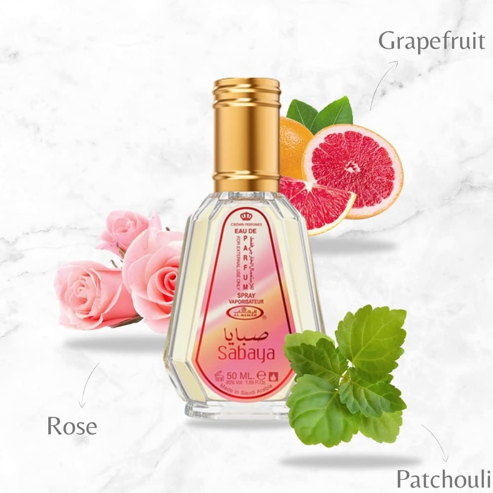 Al Rehab Sabaya Natural Eau de Parfum 50ml – Citrus Floral & Musky Unisex Perfume - Image 2