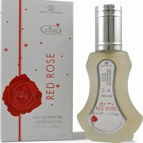 Al Rehab Red Rose Eau de Parfum 35ml – Floral Rose, Vanilla & Musk Perfume for Women