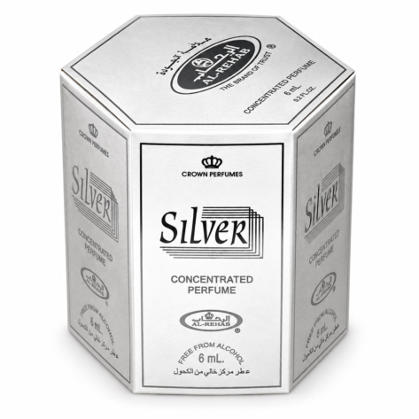 6-Piece Silver Concentrated Perfume Oil Without Alcohol 6ml