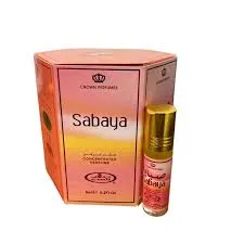 Al Rehab Sabaya Concentrated Perfume Roll-On 6ml x 6 Pcs – Long Lasting Alcohol-Free Attar for Men & Women