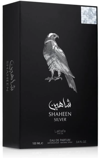 Lattafa Pride Shaheen Silver Eau de Parfum 100ml – Long-Lasting Fruity, Woody and Musky Fragrance for Men - Image 3