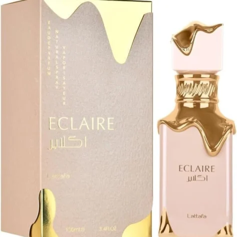 Lattafa Éclaire Eau De Parfum Natural Spray 100ml - Long Lasting Sweet Gourmand Vanilla Fragrance for Men & Women