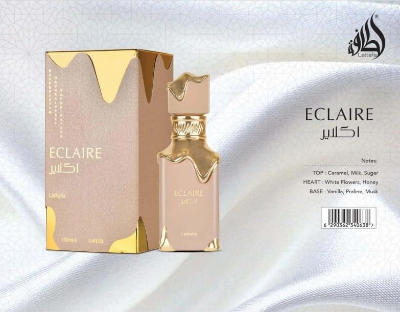 Lattafa Éclaire Eau De Parfum Natural Spray 100ml - Long Lasting Sweet Gourmand Vanilla Fragrance for Men & Women - Image 2