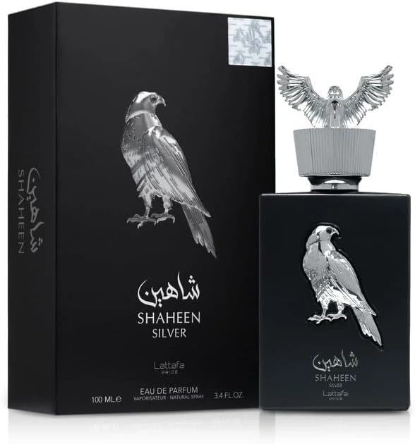 Lattafa Pride Shaheen Silver Eau de Parfum 100ml – Long-Lasting Fruity, Woody and Musky Fragrance for Men