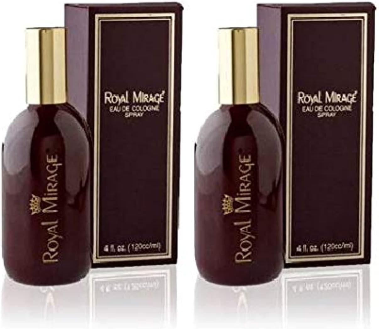 Royal Mirage Original Eau de Cologne 120ml Pack of 2 – Fresh Floral & Woody Unisex Fragrance