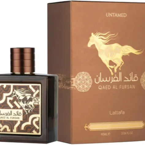 Lattafa Qaed Al Fursan Untamed Eau de Parfum 90ml – Long-Lasting Warm Spicy, Aromatic and Woody Fragrance for Men & Women