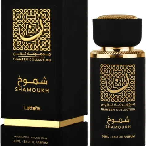 Lattafa Shamoukh Eau de Parfum 30ml Unisex – Spicy Floral, Vanilla, Amber & Woody Arabian Fragrance Spray