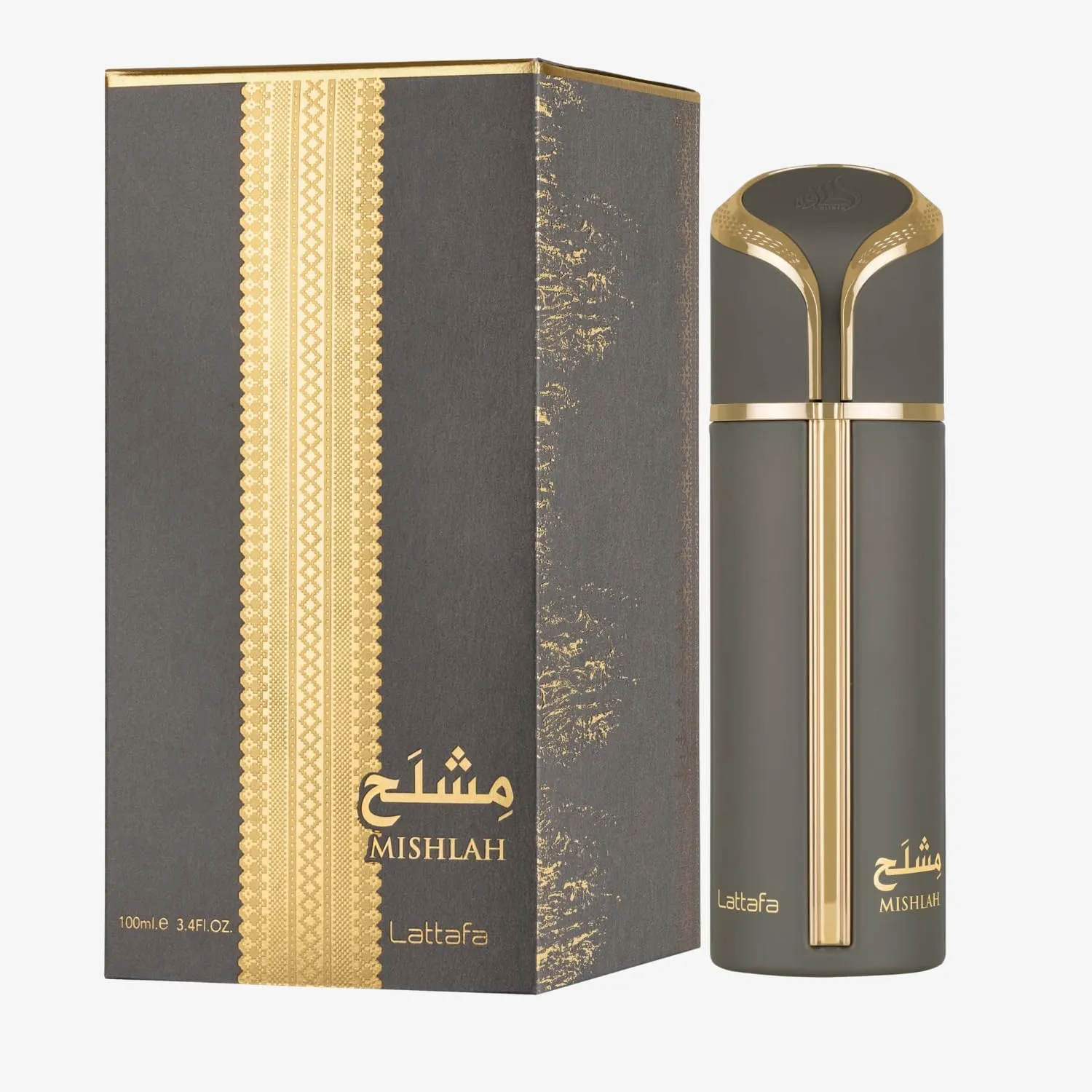 Lattafa Mishlah Woody Aromatic Eau de Parfum – Long-Lasting Spicy, Amber & Musky Unisex Fragrance Spray 100ml