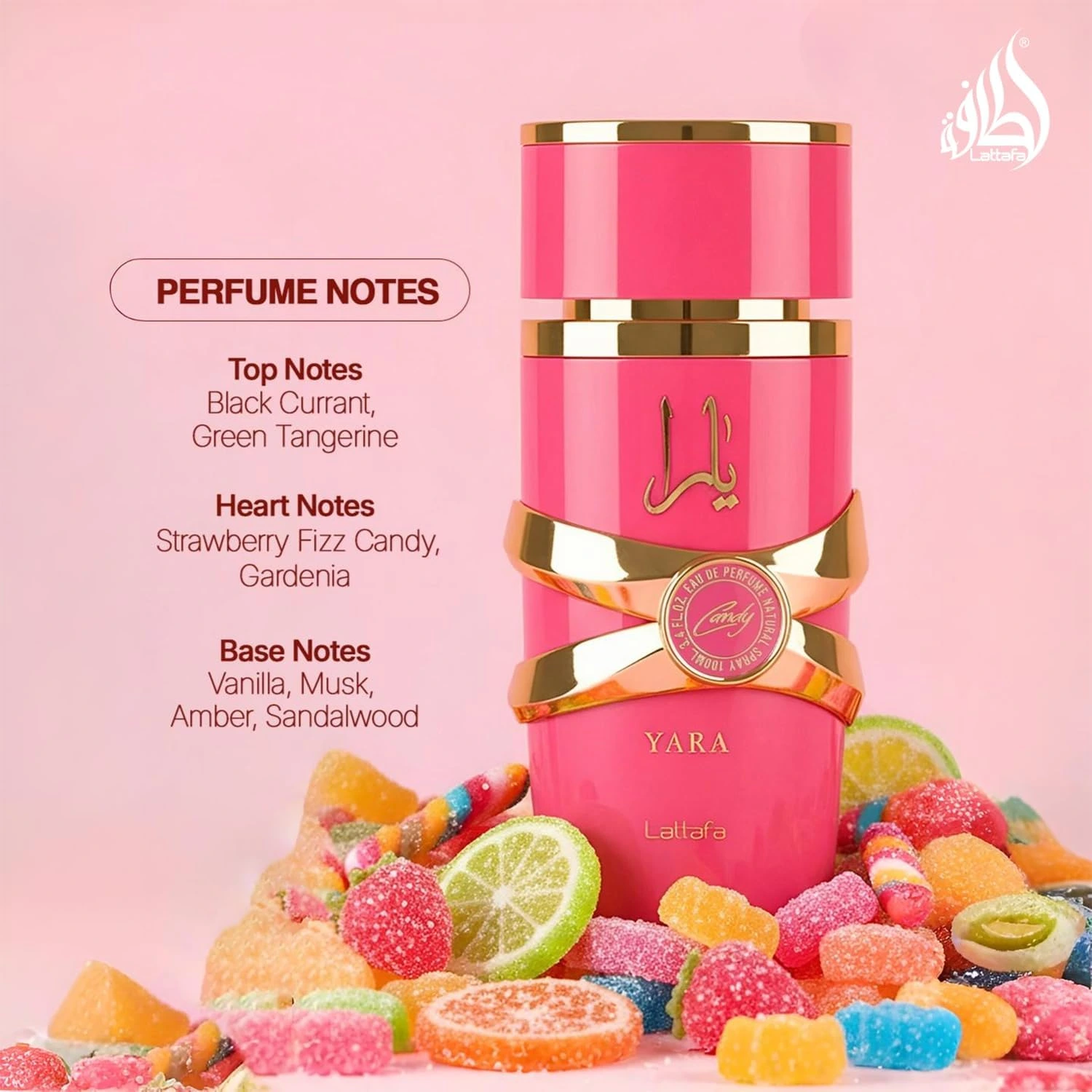 Lattafa Yara Candy Eau de Parfum Long Lasting Fragrance for Women 100ml - Image 3