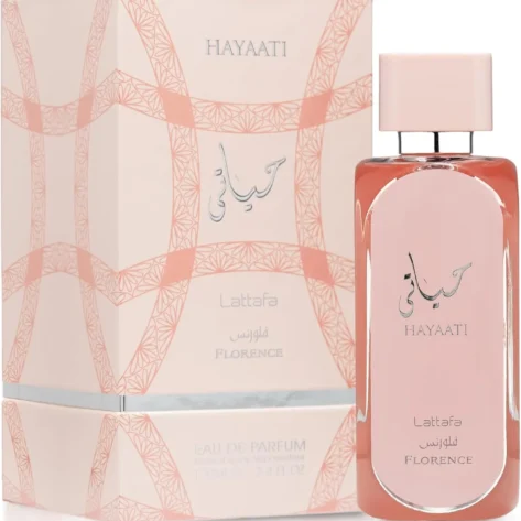 Lattafa Hayaati Florence Eau de Parfum 100ml – Long-Lasting Fruity Floral Vanilla Fragrance for Women