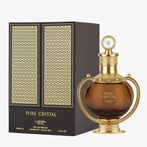 Lattafa Pride Pure Crystal Eau de Parfum 100ml – Long-Lasting Citrus, Spicy and Woody Fragrance for Men & Women