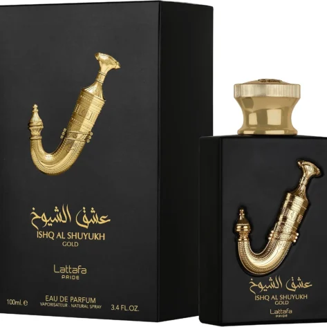 Lattafa Pride Ishq Al Shuyukh Gold Eau de Parfum 100ml – Long-Lasting Amber Vanilla Fragrance for Women & Men