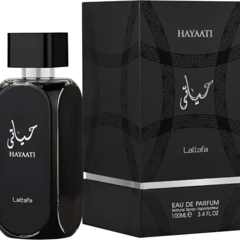 Lattafa Hayaati Eau de Parfum 100ml – Long-Lasting Woody Aromatic Fragrance Spray for Men