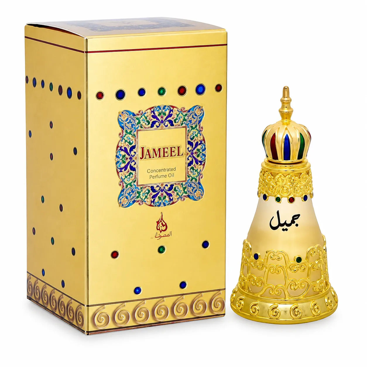 Khadlaj Jameel Concentrated Perfume Oil, 25ml, Fruity Floral Woody, Alcohol-Free