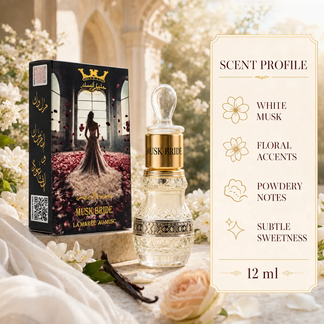 Hamil Al Musk Musk Bride Concentrated Perfume Oil for Women - Image 3