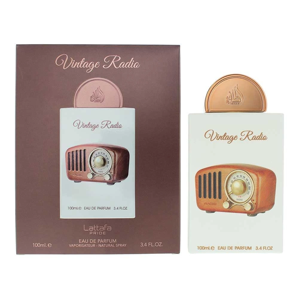 Lattafa Pride Vintage Radio Eau de Parfum 100ml – Long-Lasting Aromatic Woody Fragrance for Men & Women
