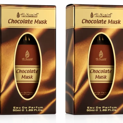 Al-Nuaim Chocolate Musk Eau de Parfum 2 x 50ml – Sweet Gourmand Unisex Perfume