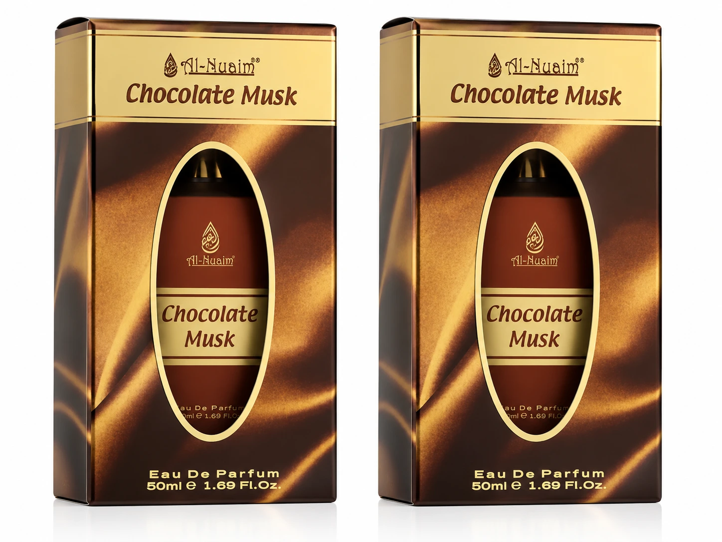 Al-Nuaim Chocolate Musk Eau de Parfum 2 x 50ml – Sweet Gourmand Unisex Perfume