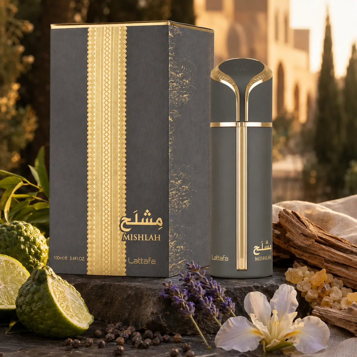 Lattafa Mishlah Woody Aromatic Eau de Parfum – Long-Lasting Spicy, Amber & Musky Unisex Fragrance Spray 100ml - Image 2